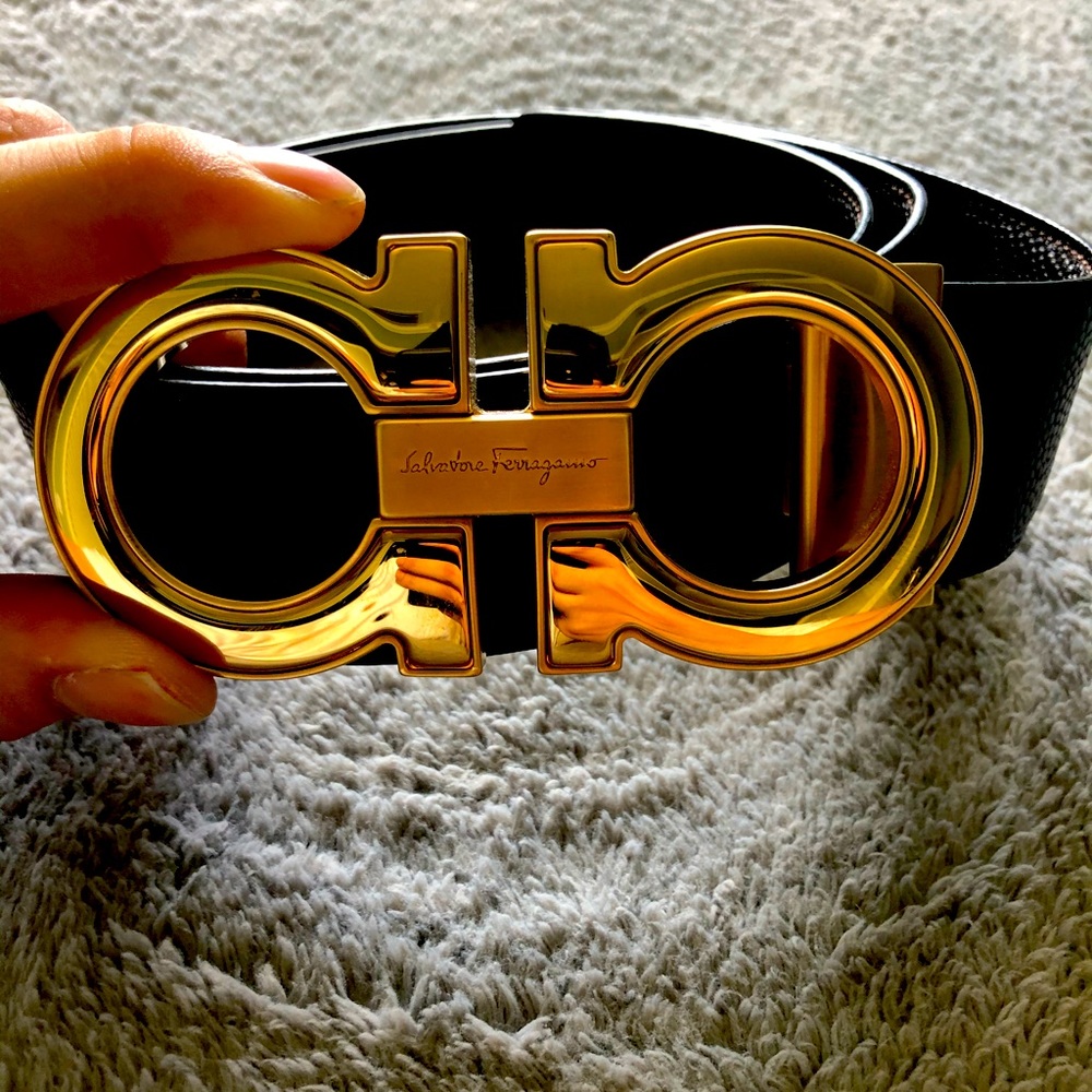 Ferragamo reversible belt black/brown